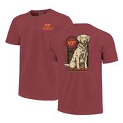 Virginia Tech Retriever Wooden Frame Comfort Colors Tee